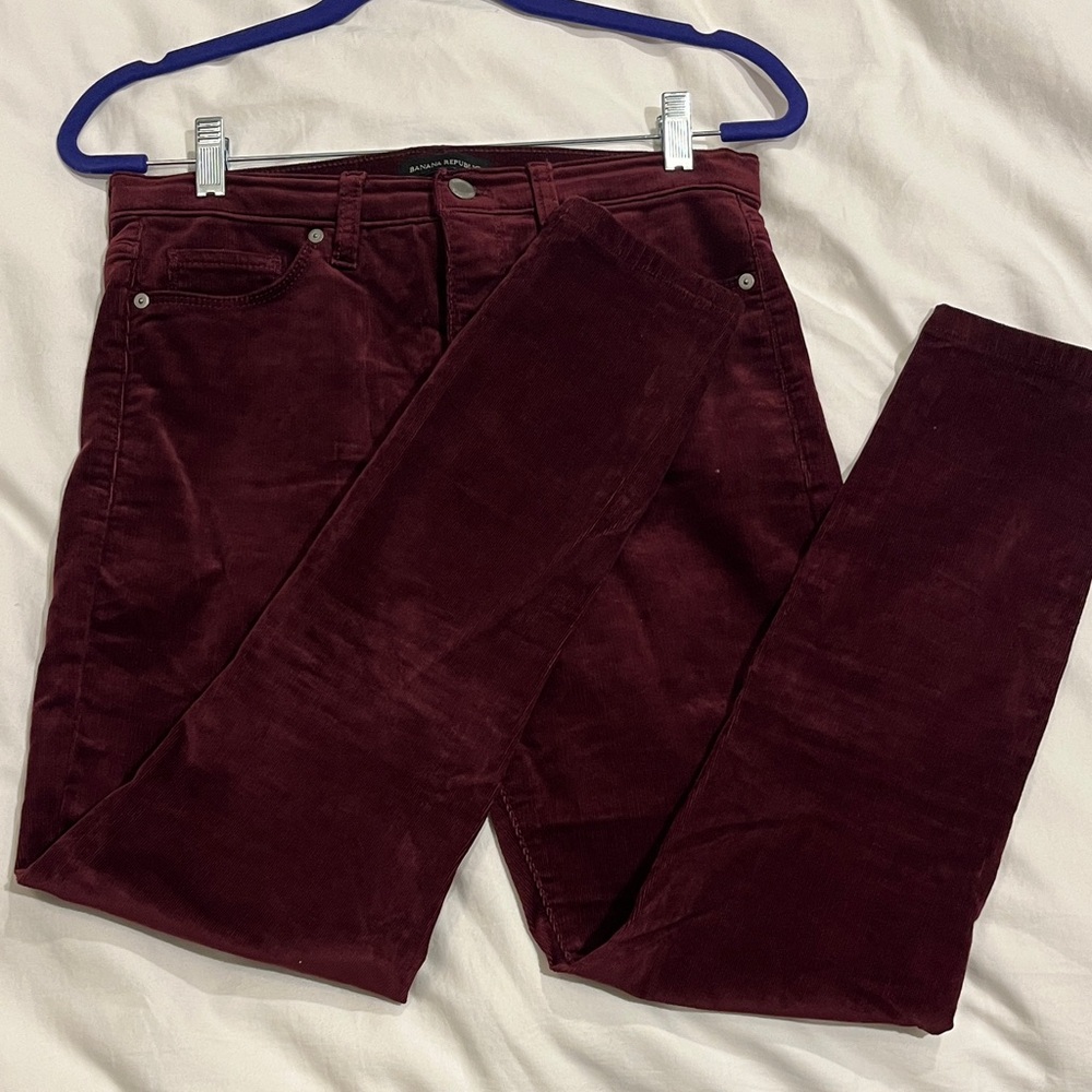 Banana Republic Maroon Corduroy Pants